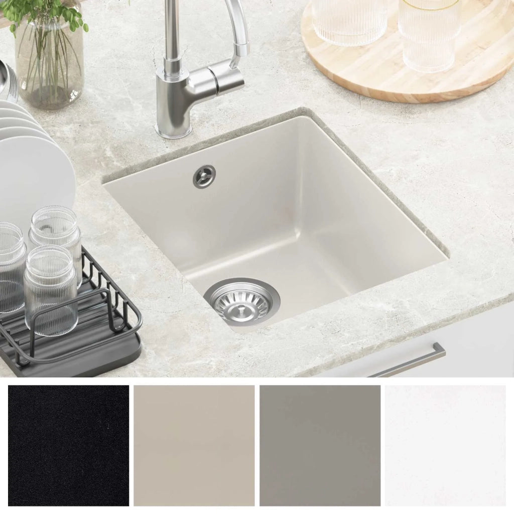 Lavello Bianco 370 x 460 mm 80% Quarzo e 20% Resina