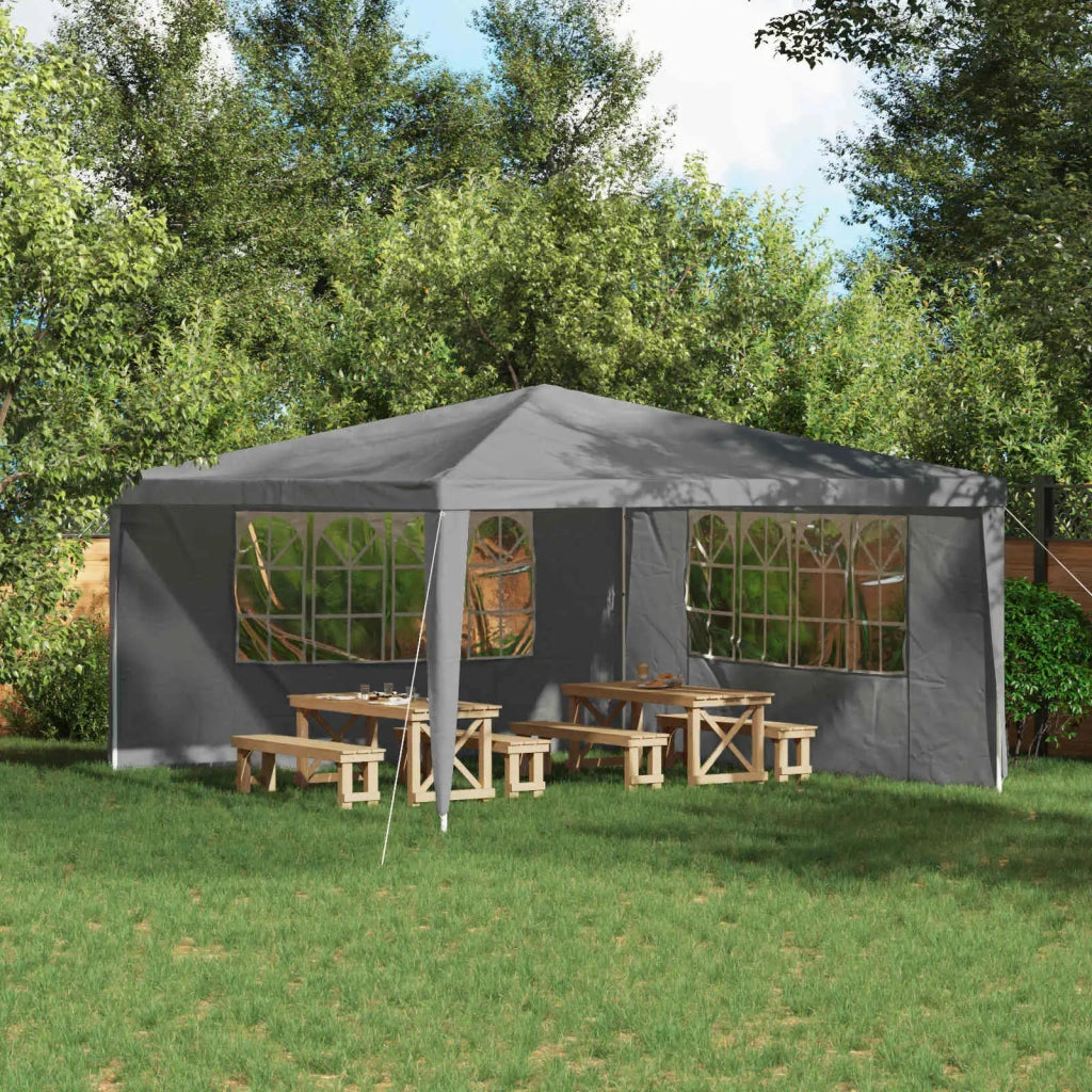 Parete per tenda da festa 2 pcs 400 x 195 cm Grigio Chiaro