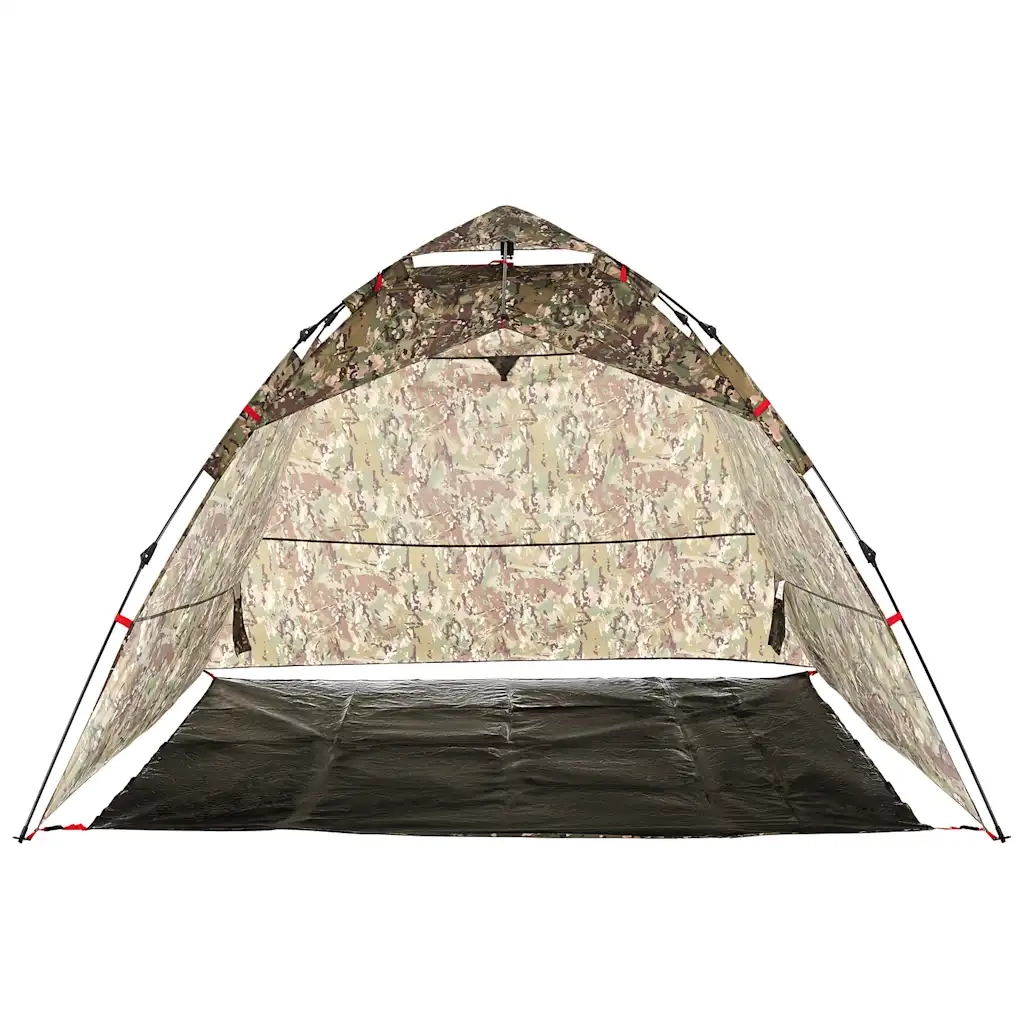 Tenda da Pesca 4 Persone-Tenda da campeggio Mimetica a Rilascio Rapido 454959