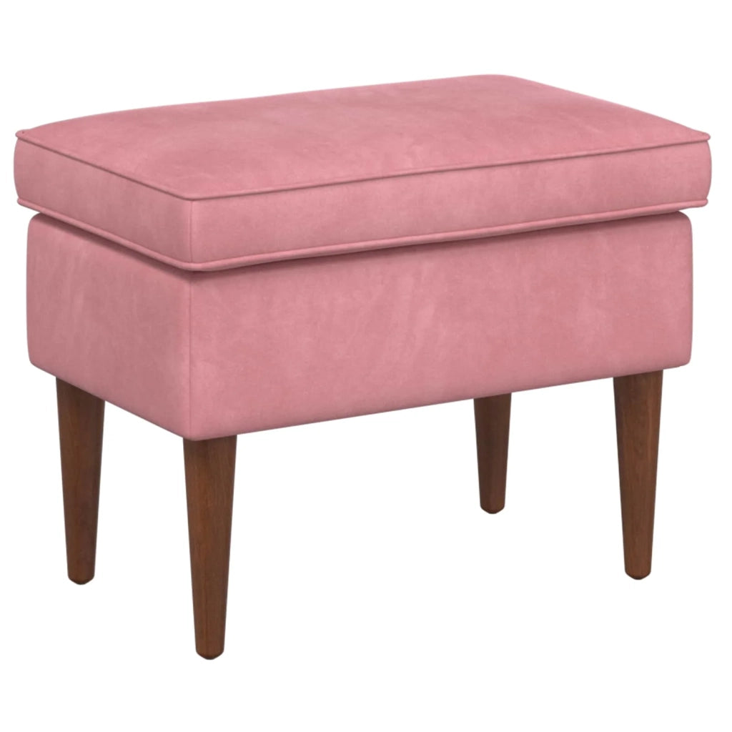 Poltrona con Ottomano 2 pz Rosa Velluto 3418850