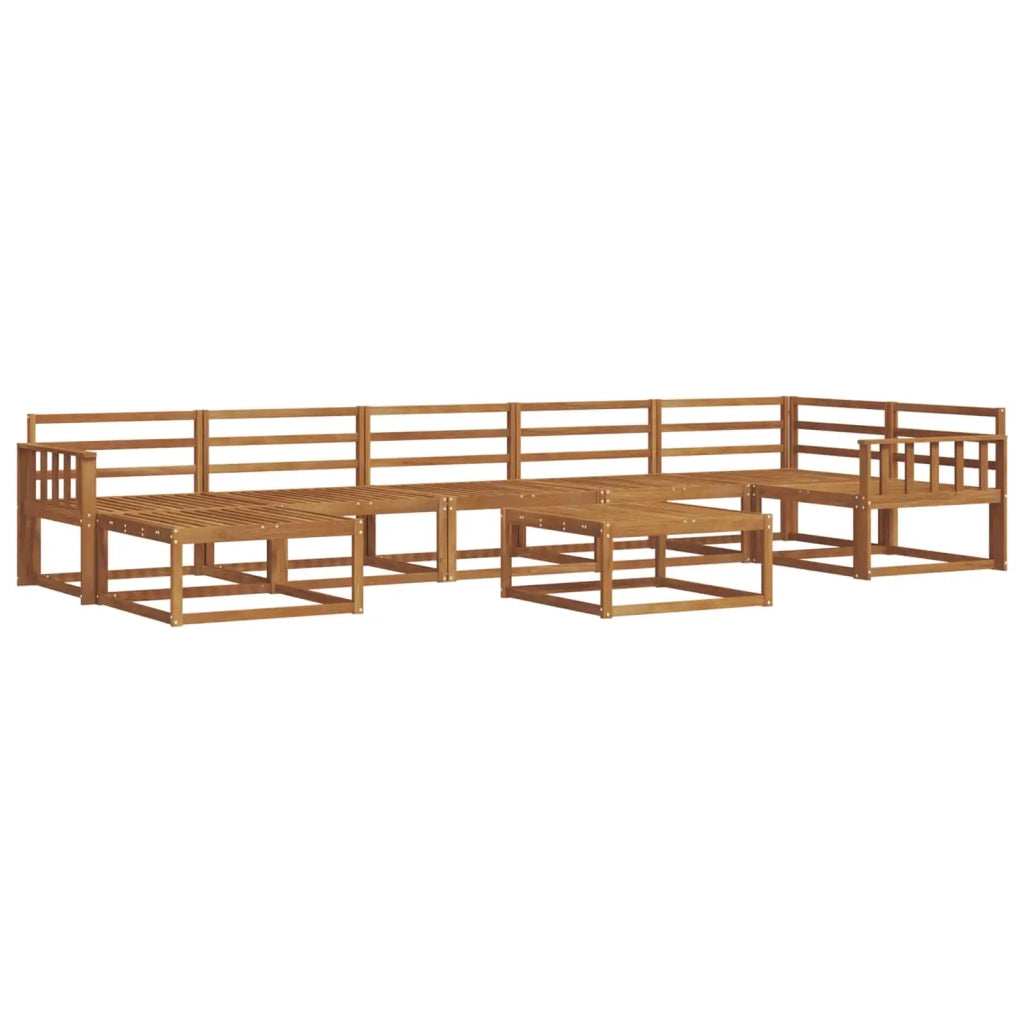 Set di divani da esterno 8 pcs Naturale