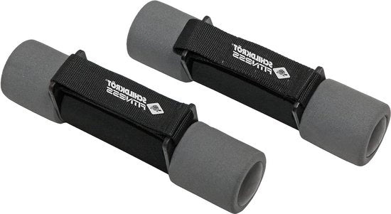 Halster set 2 x 10 kg nero-antracite in borsa portatile - allenamento fitness