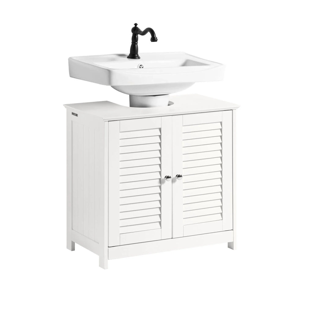 Mobiletto Bagno Cassettiera Bagno Armadietto Bagno Mobile Sottolavabo per Bagno Bianco FRG237-II-W SoBuy