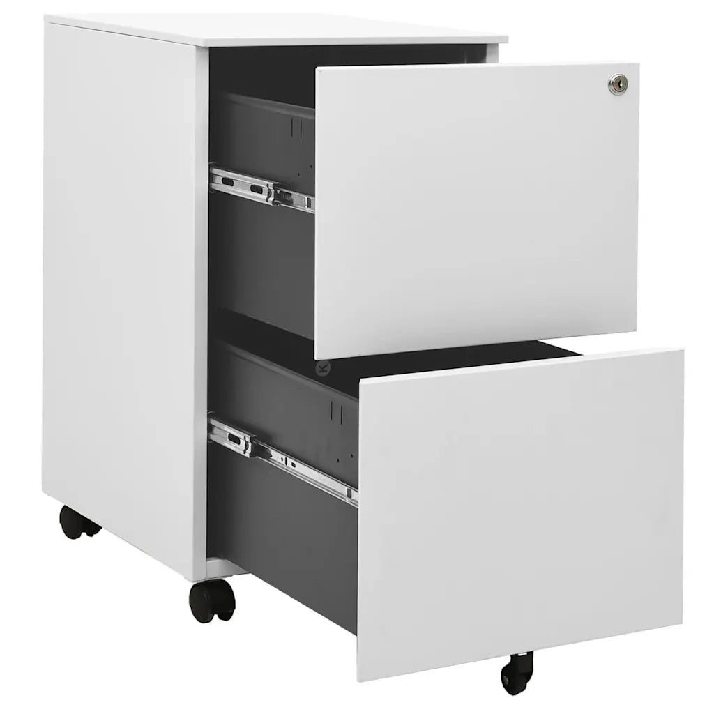Schedario Mobile Grigio Chiaro 39x45x67 cm in Acciaio CFW5115960