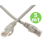 Trade Shop - Cavo Di Rete Lan Ethernet Rj45 5 Metri Categoria 5 Prolunga 5mt Utp -