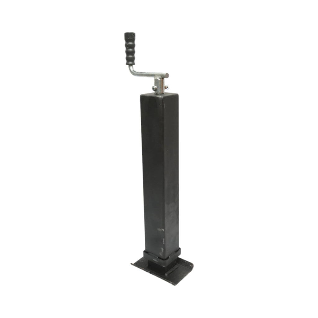 Piede di supporto per rimorchio regolabile con manovella, 58 cm, fissaggio laterale, carico massimo 4000 kg