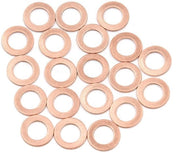 Set di 20 anelli di sigillazione in rame con diametro interno di 8 mm
