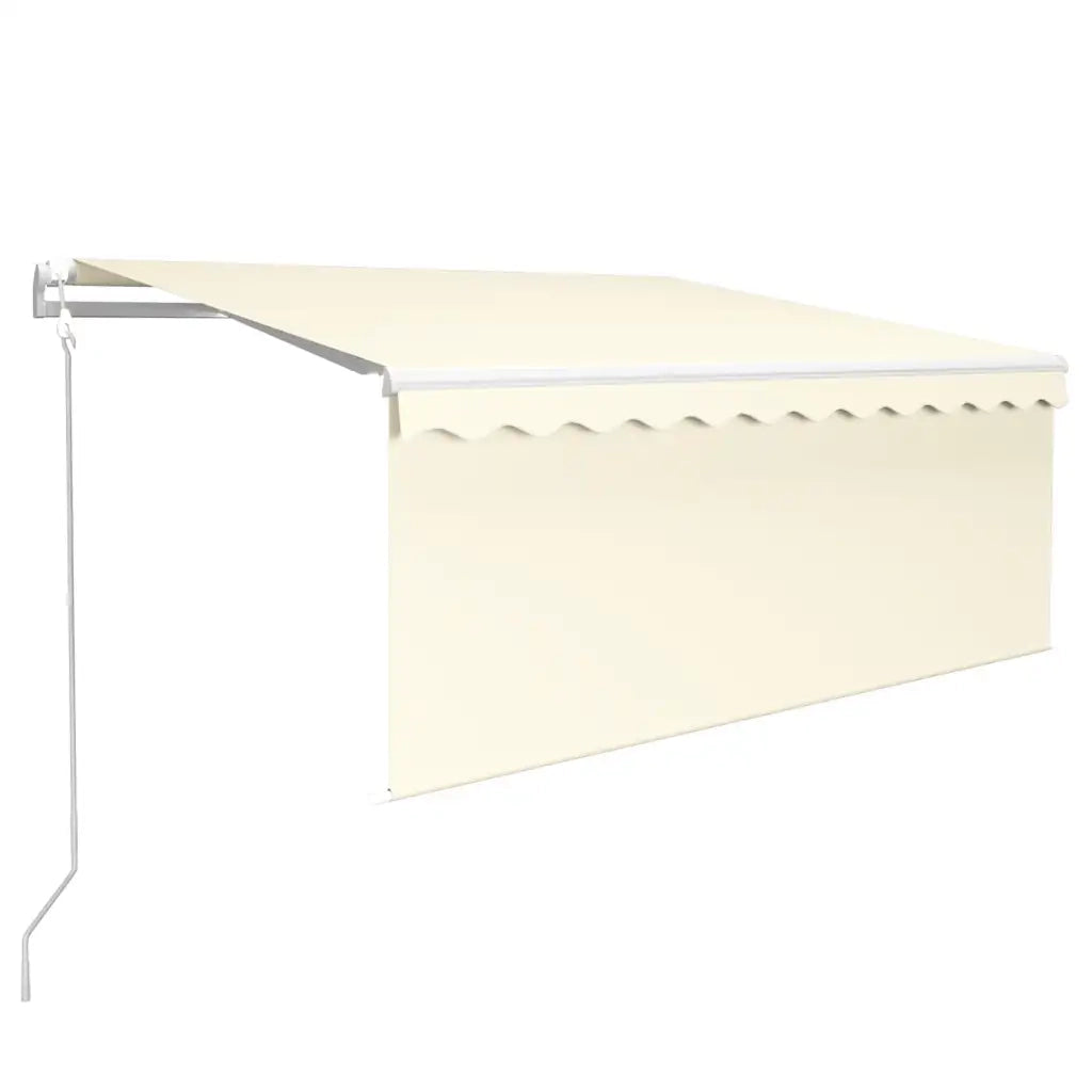 Tenda da Sole Retrattile Automatica con Parasole 3x2,5m Crema