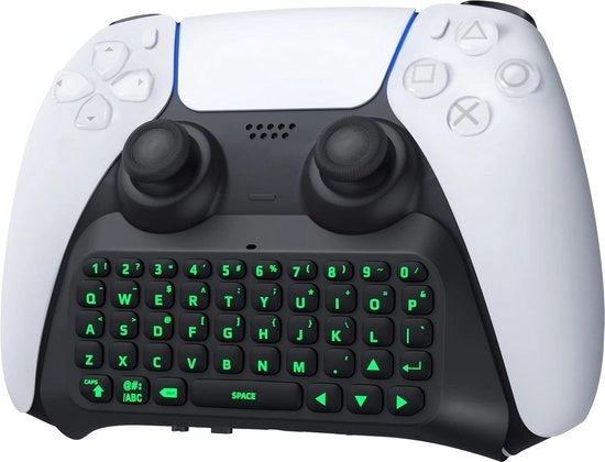 Tastiera per PS5 - LED Verde - Nero - Tastiera da Gioco - Accessori per PS5