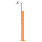 Doccia solare piscina con lavapiedi CHROME in acciaio 304 Astralpool - Doccia Solare Piscina Con Lavapiedi Chrome In Acciaio 304 Astralpool Arancione