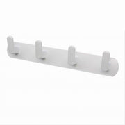 Trade Shop - Appendiabiti Con 4 Ganci Appendino Asciugamano Da Bagno Casa Cucina Bianco 59743 -