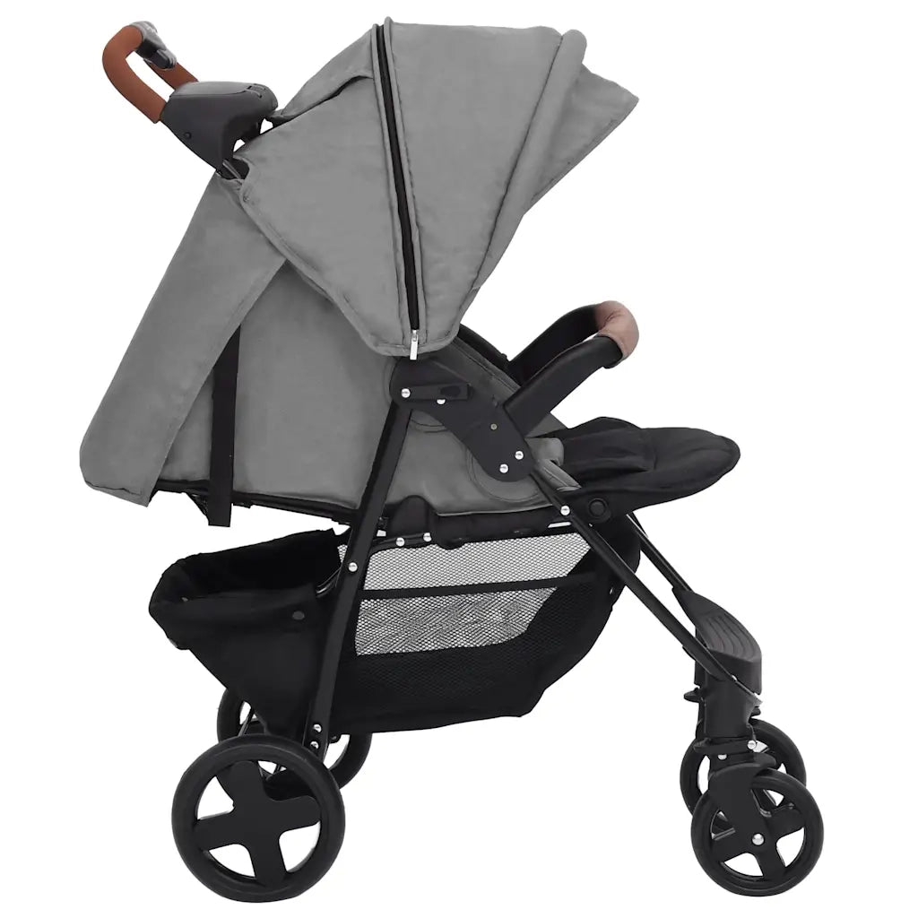 Passeggino 3 in 1 Grigio Chiaro in Acciaio cod mxl 65732