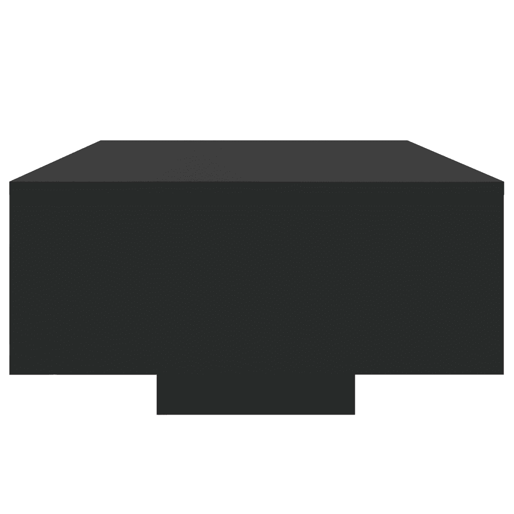 Tavolino da Soggiorno con Luci LED Nero 85x55x31 cm 836610