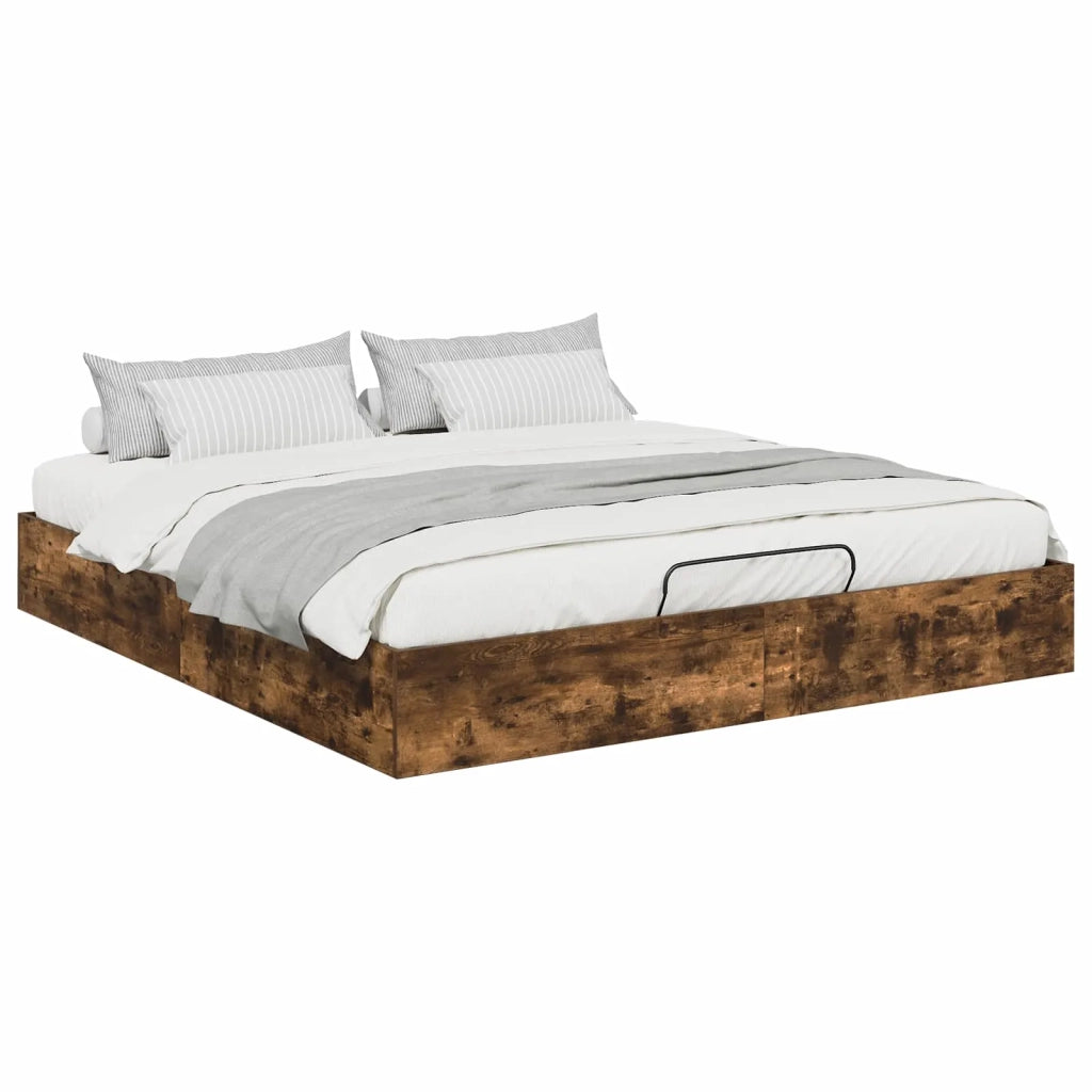 Letto ottomano Quercia Affumicata 203 x 160 x 25 cm 3409217