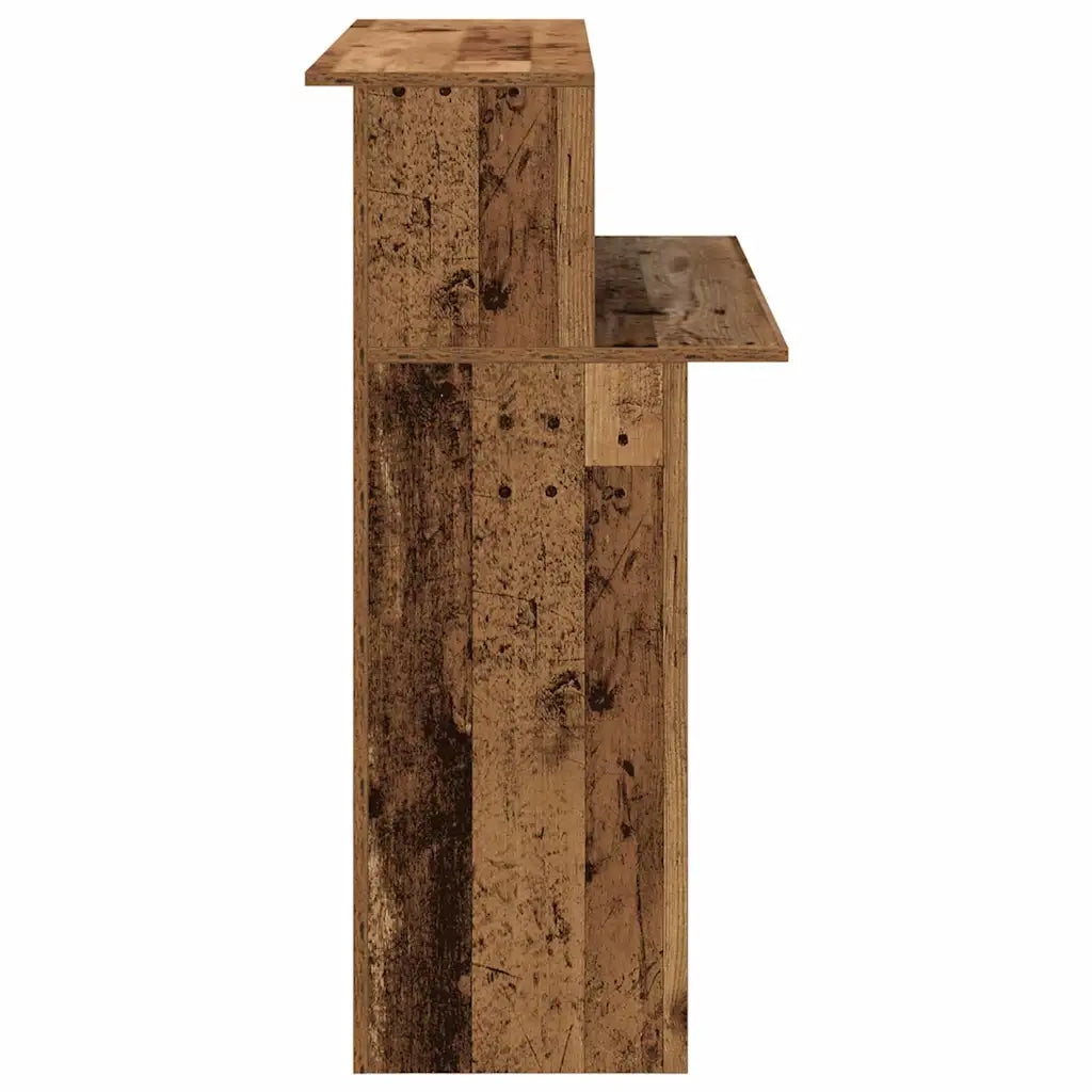 Banco Reception | Scrivania | Tavolo da Ufficio Legno Antico 100x50x103,5 cm Legno Multistrato