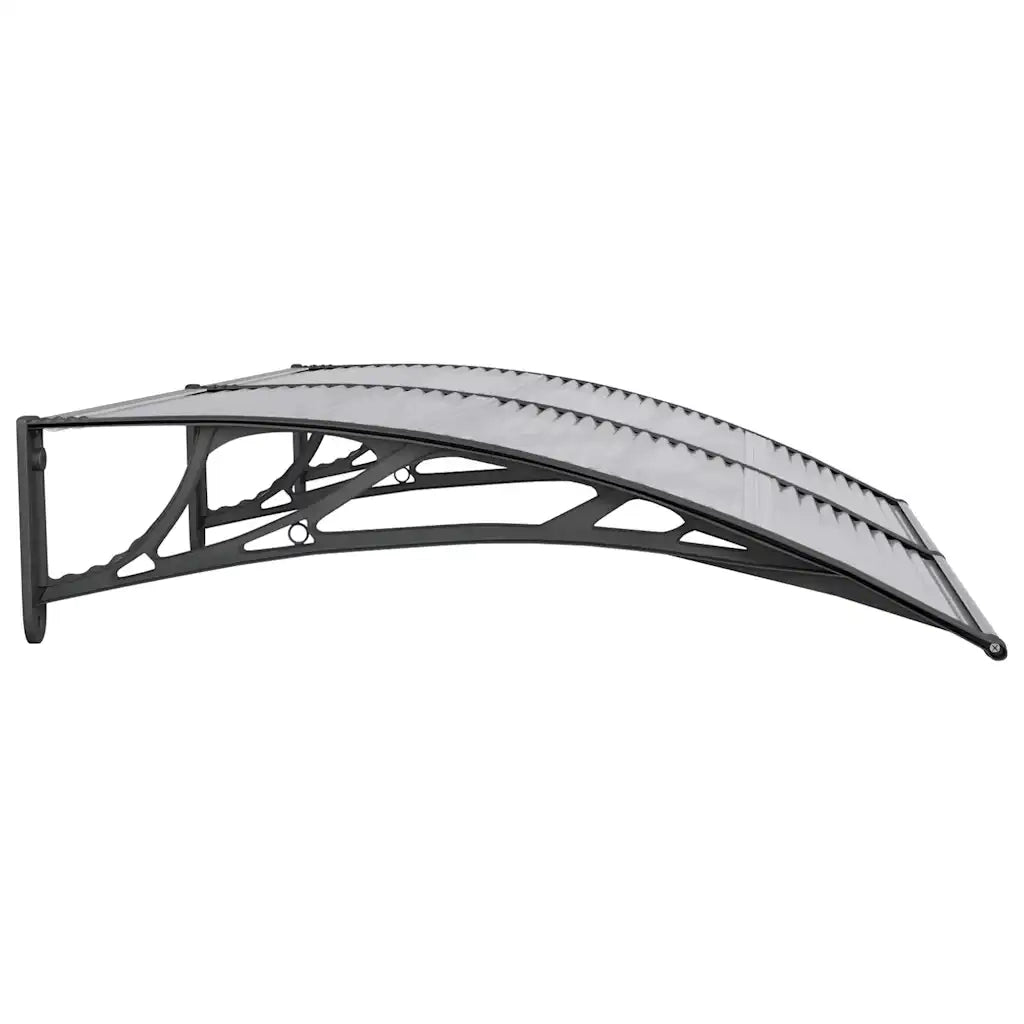 Tettoia per Porta Nera 150x100 cm Policarbonato CFW5136786