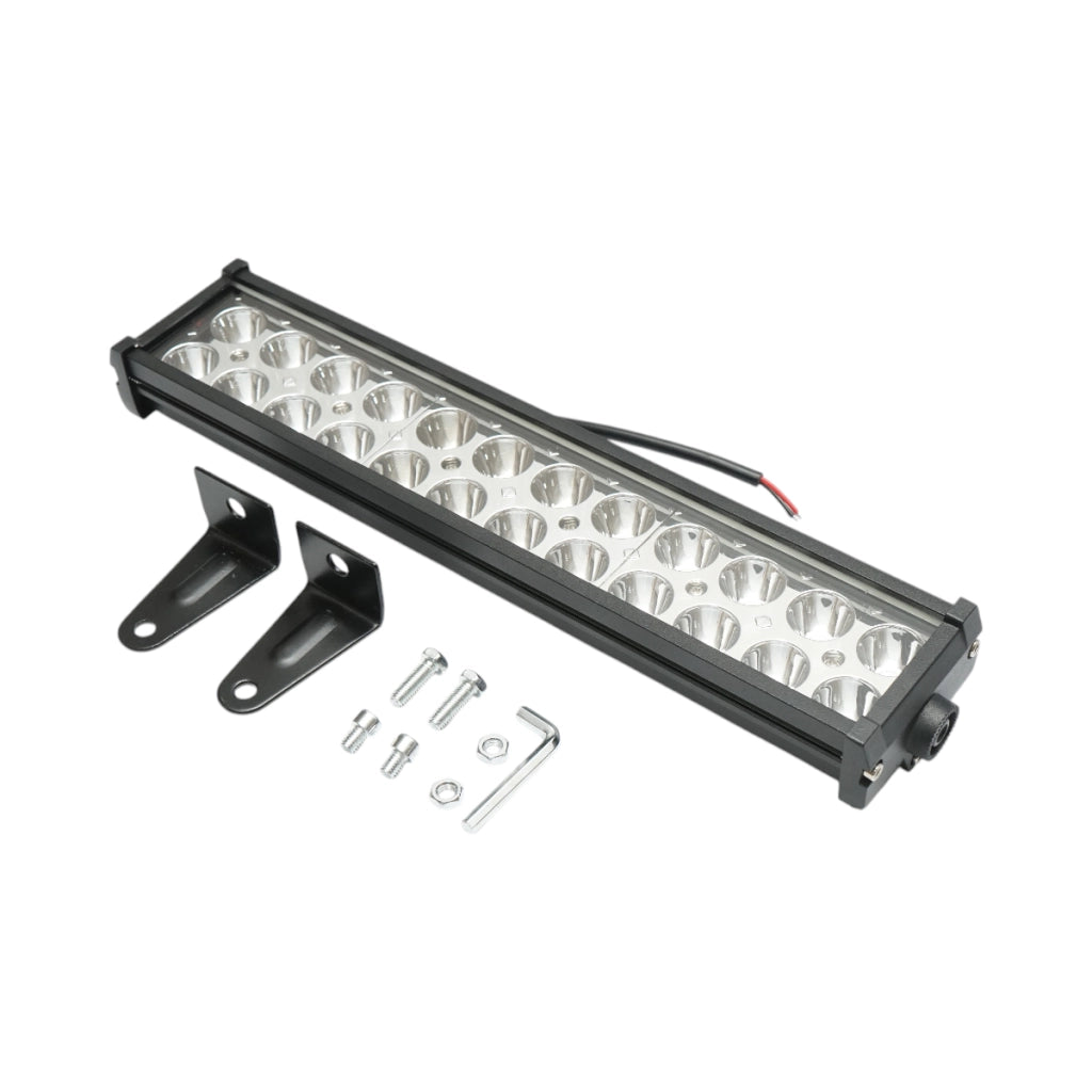 Lampada a barra LED 12-24V, 72W, 24 LED con accessori di montaggio 320x63x37mm