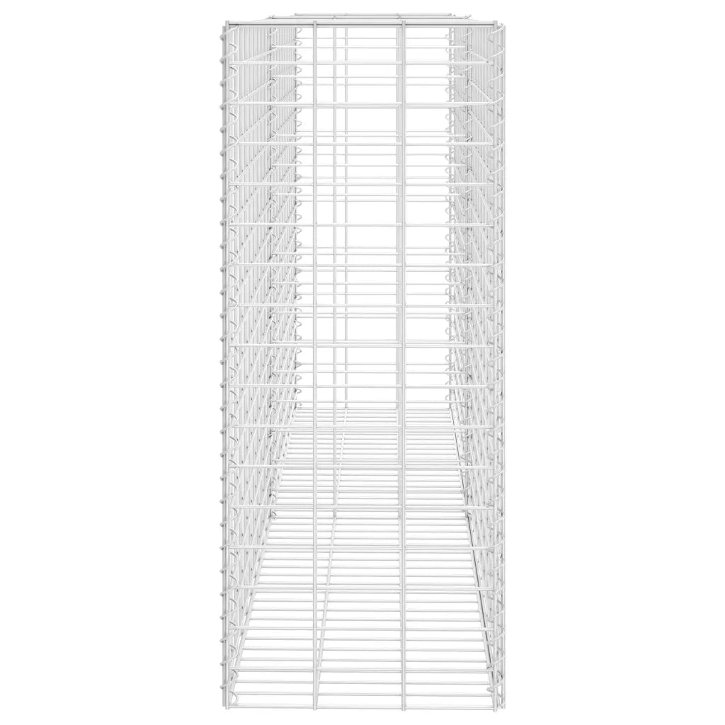 Gabbione in Rete in Acciaio Zincato 85x30x200 cm 142359