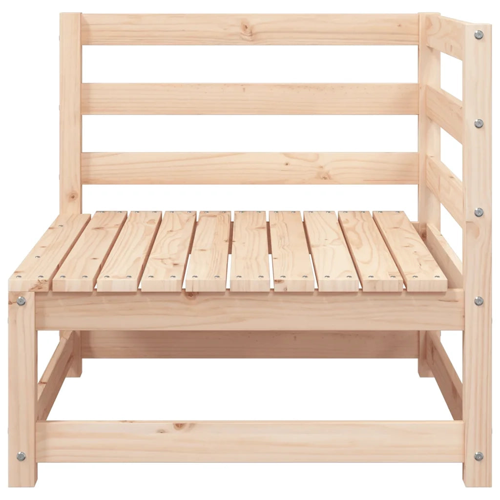 Divano Angolare Giardino con Cuscini Antracite Legno di Pino 807286