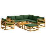 Set di divani 8 pz Naturale Legno di Acacia Massello 3417259
