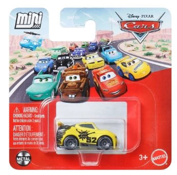 Cars Mini Racers George New-Win,Veicolo in miniatura in metallo,Mattel,Eta 3+