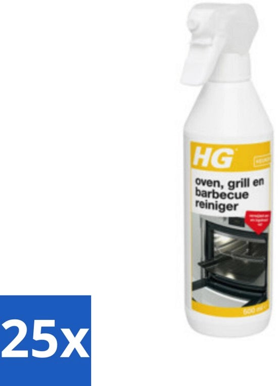Pulitore per forni, griglie e barbecue a base di schiuma attiva - 500 ml - Confezione in bulk - 25 pezzi