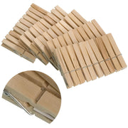 Trade Shop - 40 Mollette Da Bucato In Legno Naturale Molletta Stendino Panni Panno Lavaggio -