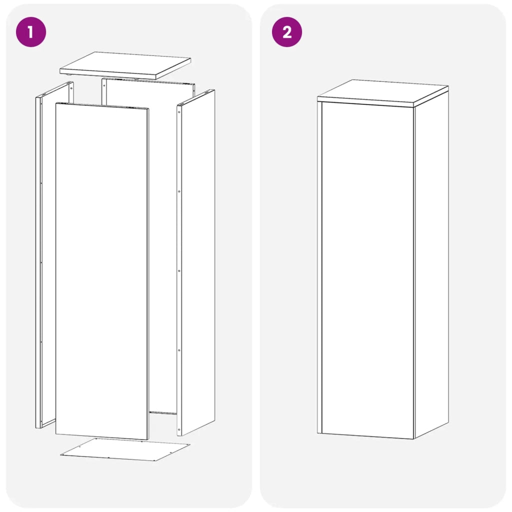 Supporto per piante Argento 30 x 30 x 100 cm Acciaio 8012512