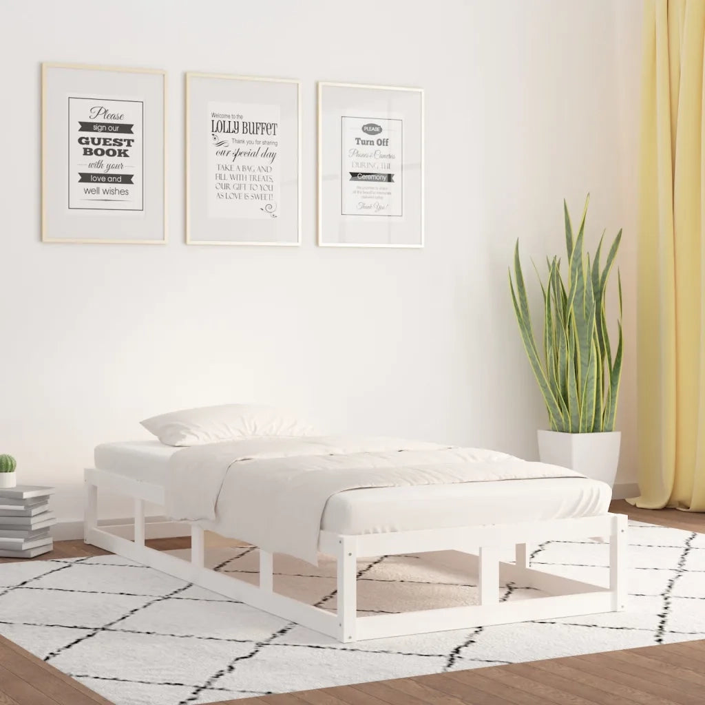 Giroletto Bianco 90x200 cm in Legno Massello cod mxl 62953
