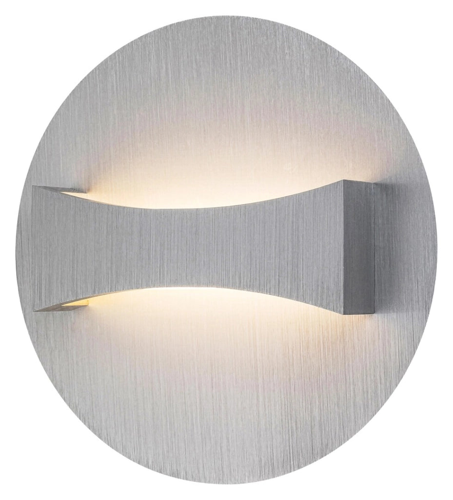 Applique LED rotonda 6W alluminio spazzolato Neville Rabalux