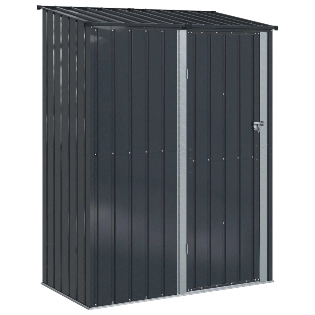 Casette da giardino Antracite 153,5 x 86 x 200 cm Metallo