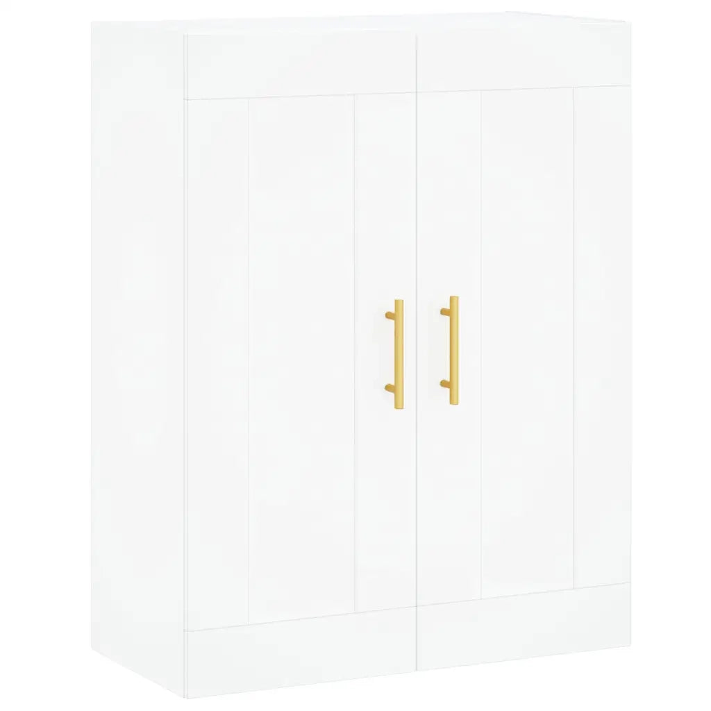 vidaXL Credenza Bianca 69,5x34x180 cm in Legno Multistrato