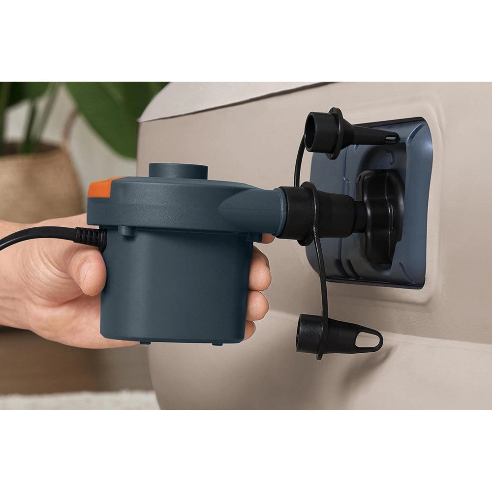 Trade Shop - Pompa Ad Aria Elettrica Di Gonfiaggio Con Adattatori Per Valvole 220v Portatile 020053 -
