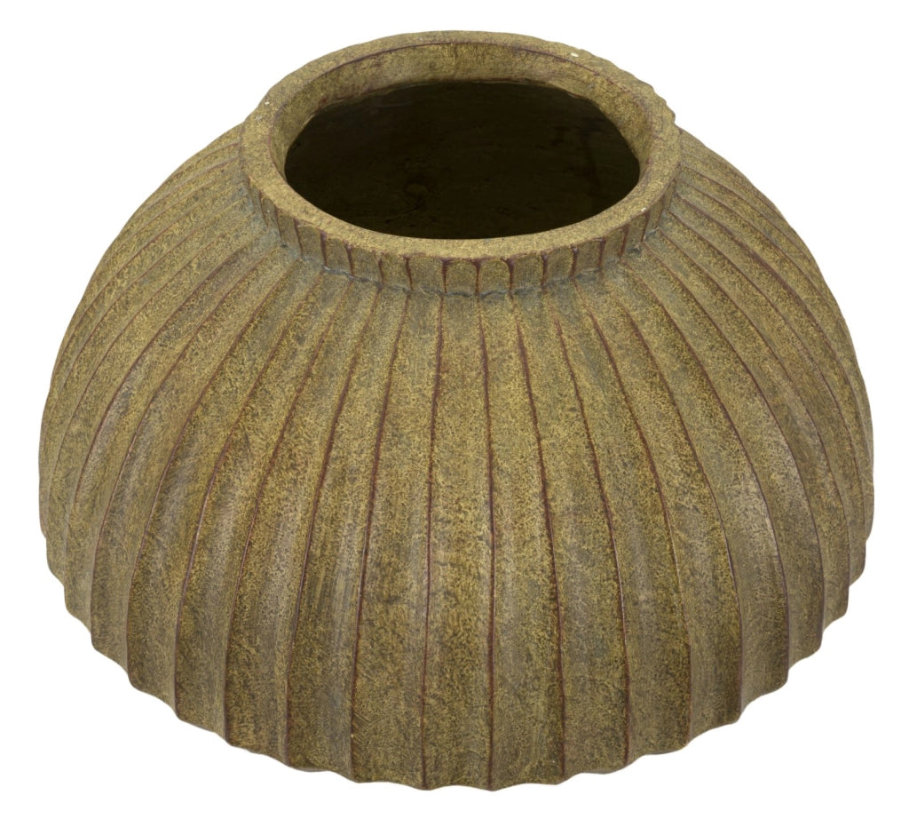 Vaso Breeze Ø40x26,5 cm in Mgo Verde sporco