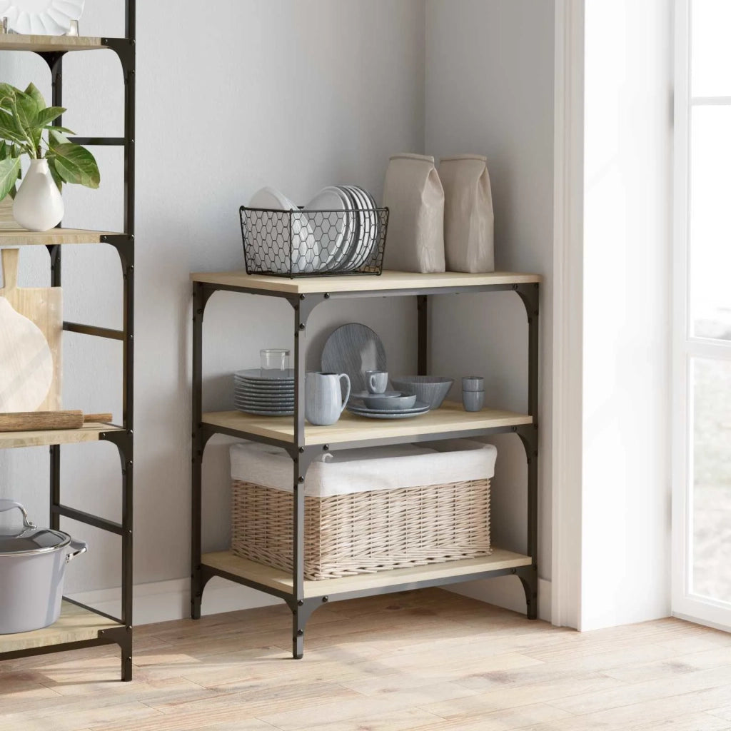 Carrello da Cucina Rovere Sonoma 60 x 41 x 76 cm 883005