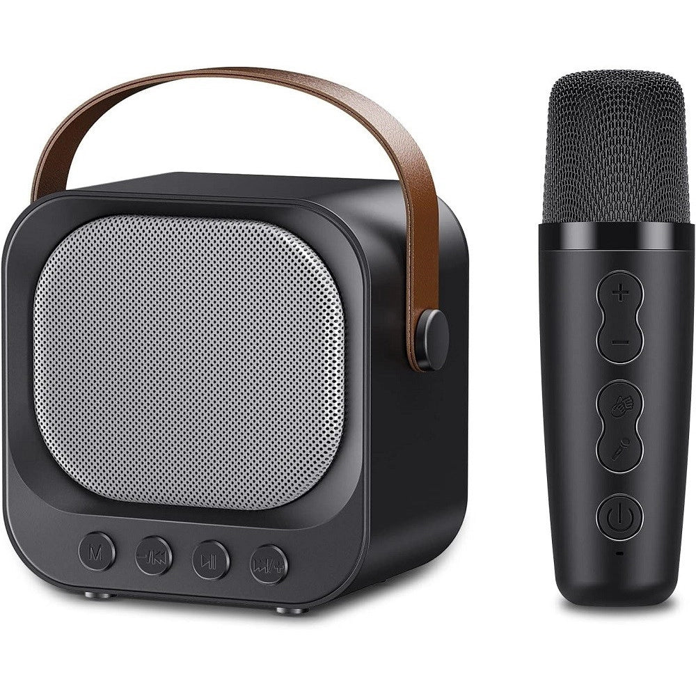 Trade Shop - Sistema Karaoke Bluetooth Con Microfono Altoparlante Portatile Con Maniglia Audio -