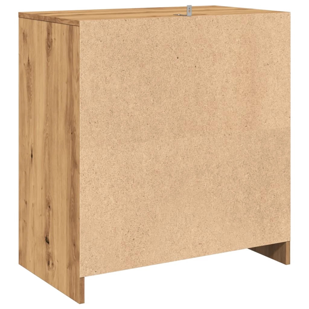 Buffet credenza cassettiera armadio mobile contenitore organizer per cucina soggiorno salotto fatto a mano 70 x 41 x 75 cm legno ingegnerizzato marrone 02_0030819