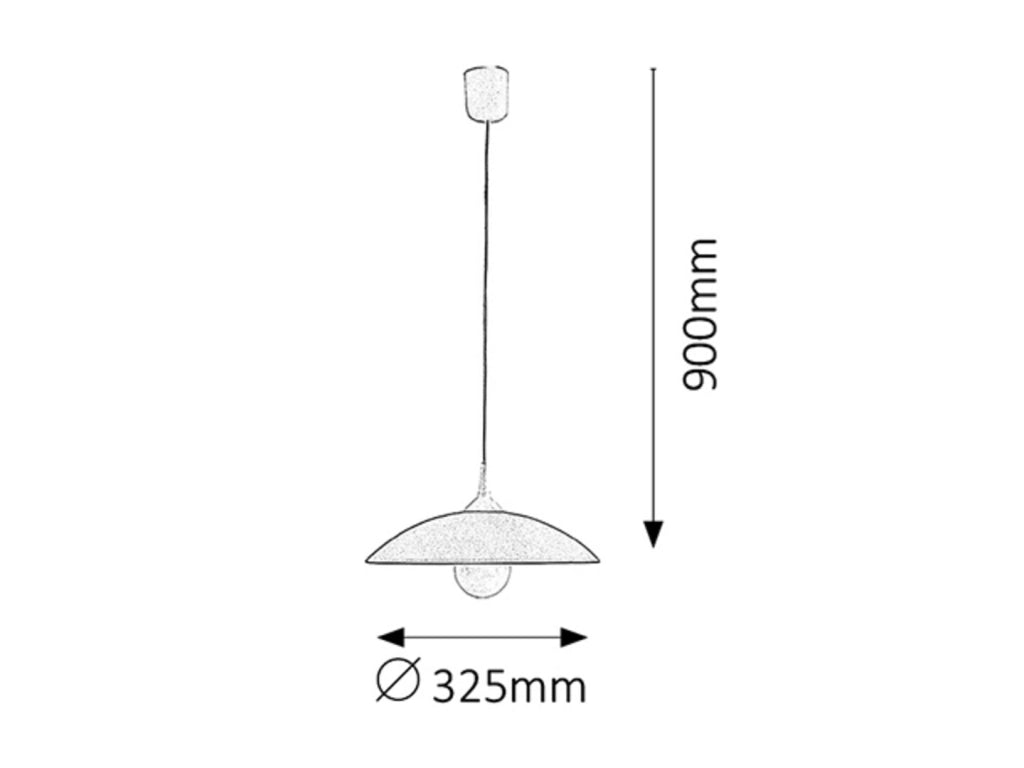 Lampada a sospensione Rabalux Cupola bianca E27 60W