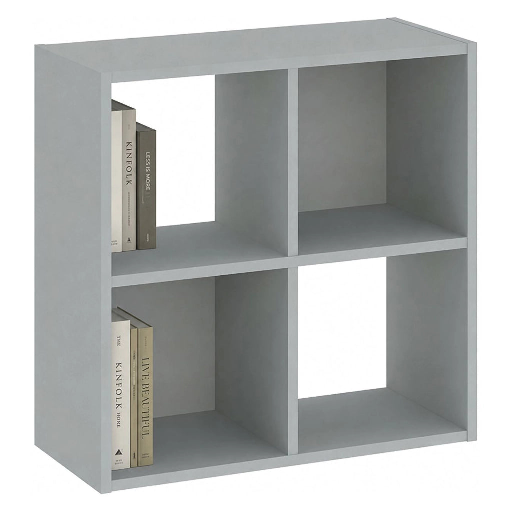 Biblioteca Liha, Libreria 2 Ripiani, 61x30x61h cm Grigio