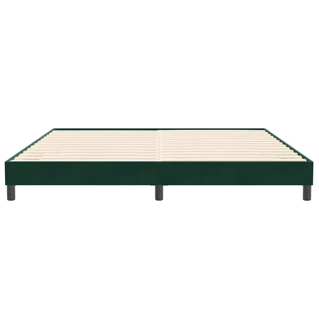 Giroletto senza Materasso Verde Scuro 200x220 cm in Velluto 4101424