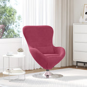 Chaise Egg  Rosso Vino in Velluto
