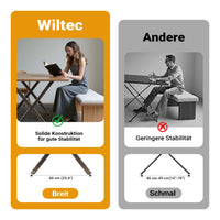 Base per tavolo 72x60 cm con gambe tavolo a forma di X acciaio verniciato