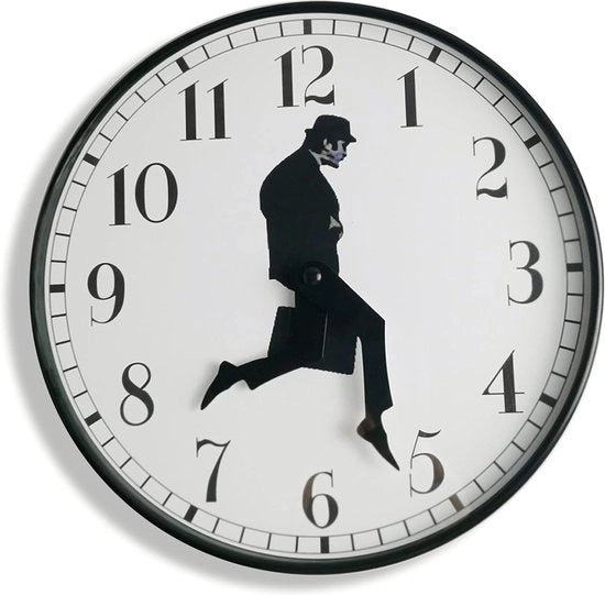 Orologio da Parete per Camere da Letto - Cucina - Salotto - Decorazione di Interno Unica - Regalo (Nero)
