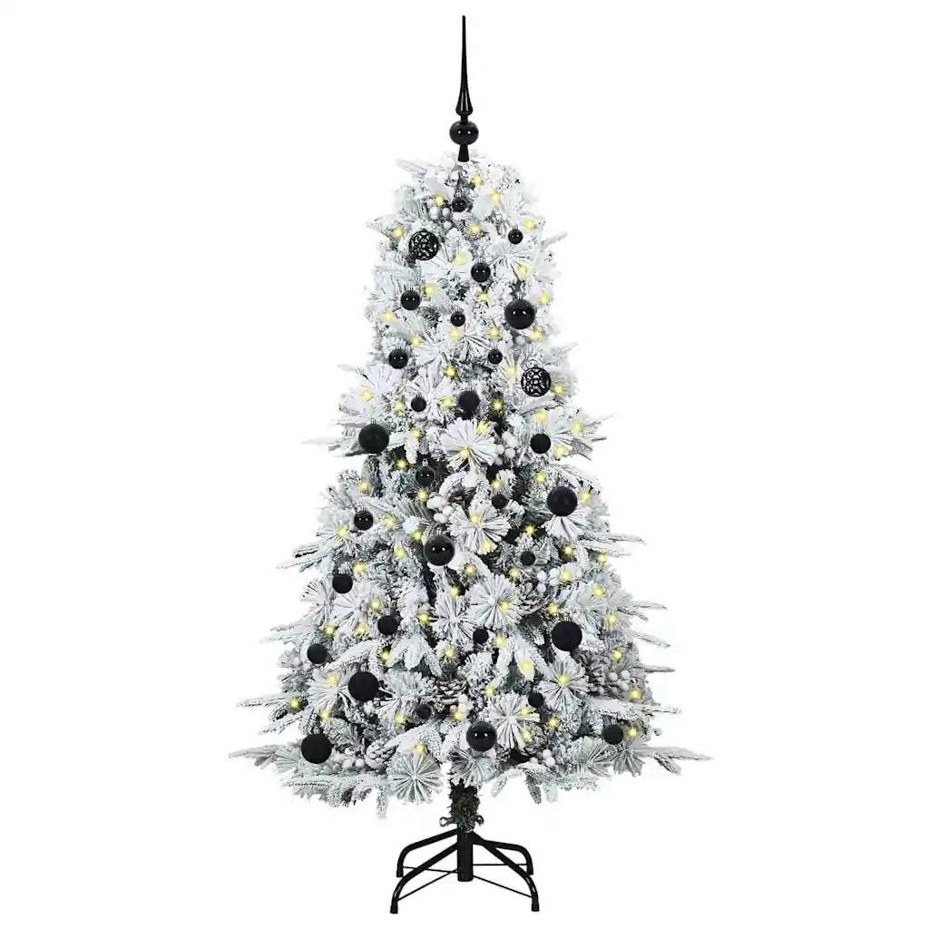 Albero di Natale Artificiale con Rami Pieghevoli Bianco 150 cm 3397472