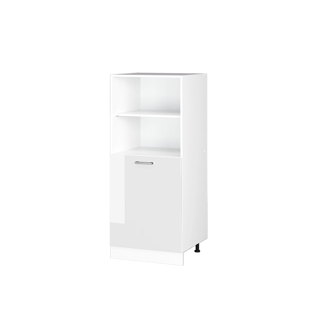 Vicco Dispensa universale Bianco lucido 60 cm con ripiani aperti e anta
