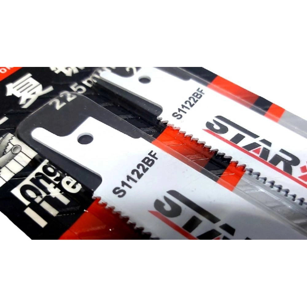 Trade Shop - Set 2 Pz Lama Da 225 Mm Per Sega Seghetto A Gattuccio Per Metallo Ferro Similari -