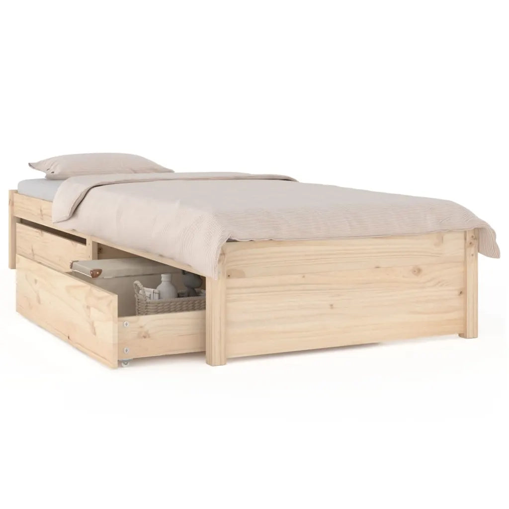 Giroletto con Cassetti-Struttura Letto con contenitore 75x190 cm Small Single 313980