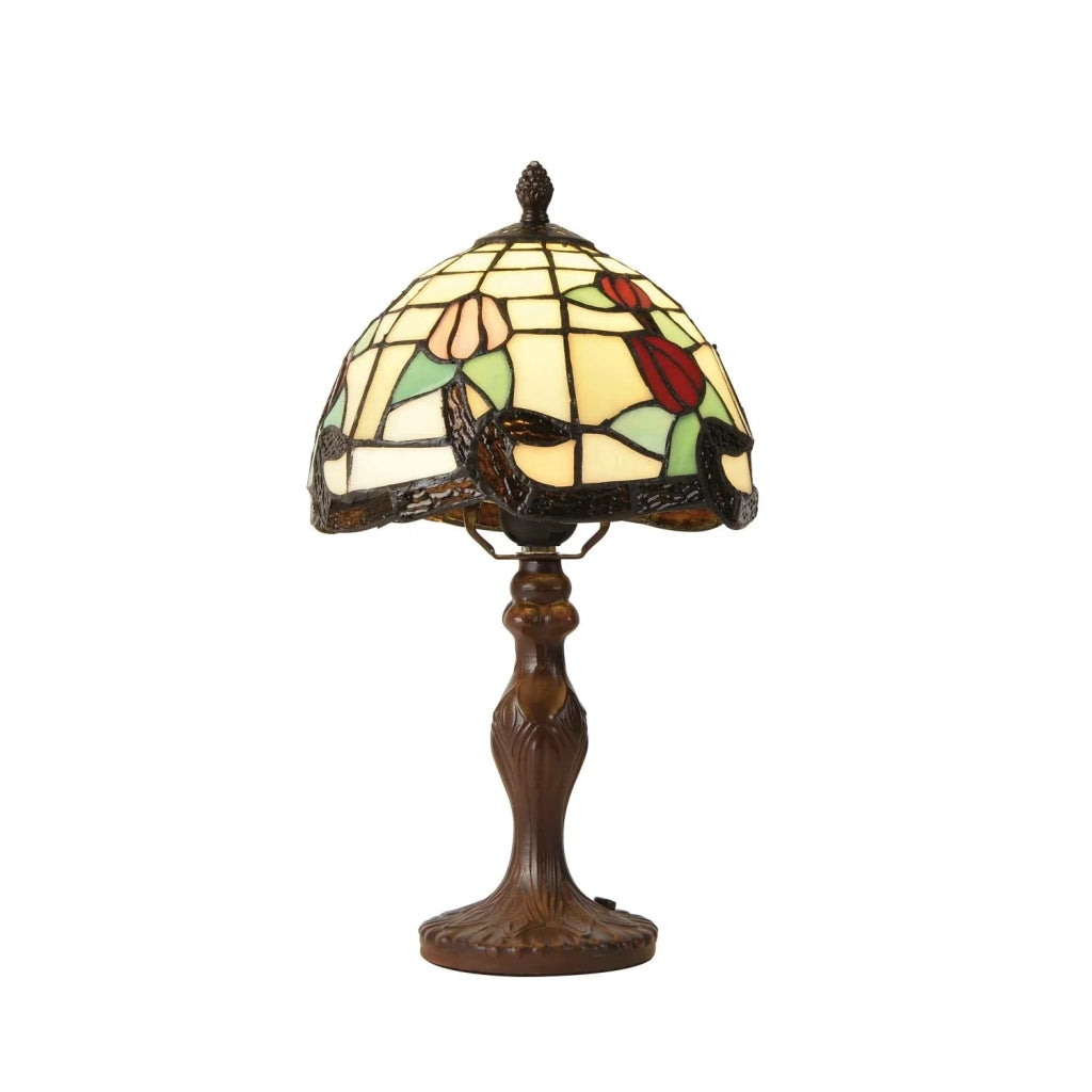 LÚZETE - LAMPADA DA TAVOLO 1 LUCE 20 CM TIFFANY KATY