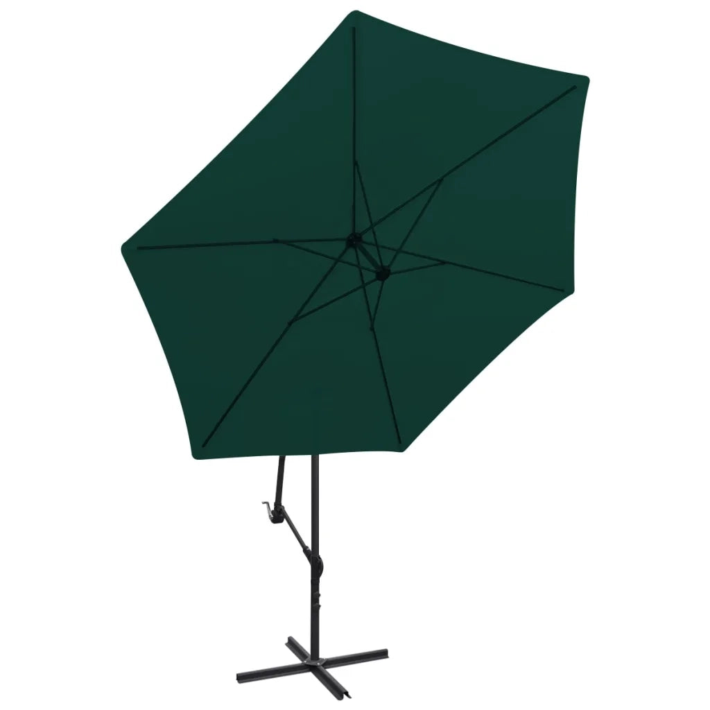 Ombrellone a Sbalzo da Giardino 3 m Verde 42200