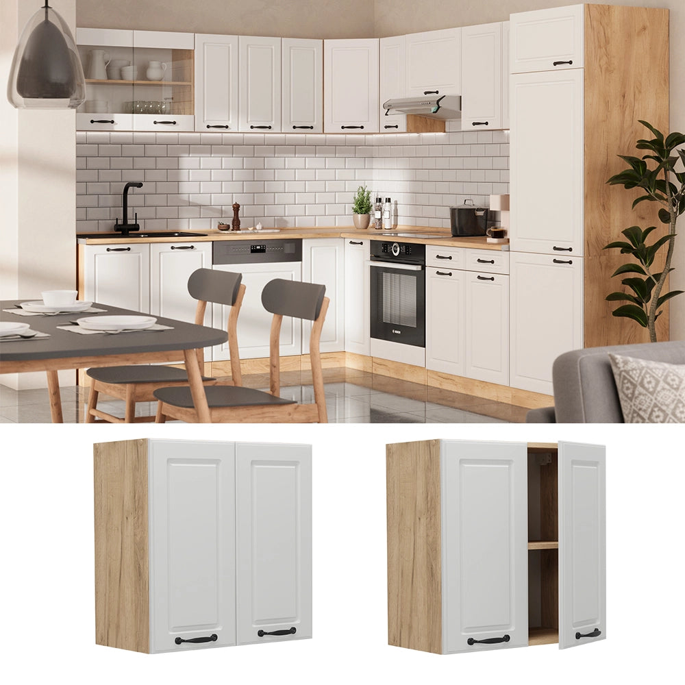 Vicco Pensile da cucina Bianco casa di campagna 60 cm